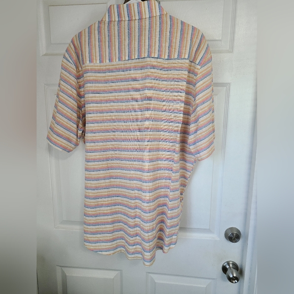 (656) Charleston Threads Men's Casual Linen Short Sleeve Button Down Shirt, XL - Picture 13 of 15